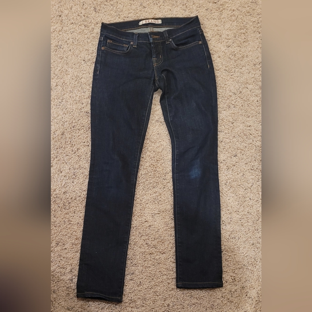 J Brand Women's Skinny Jeans - Dark Blue Pencil Leg Style 912C032